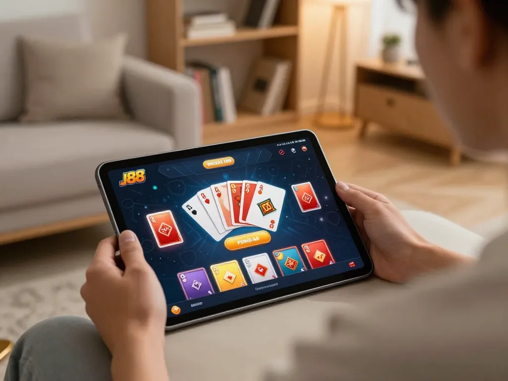 Play exciting games on J88.com with a vibrant online casino app experience in a cozy setting.