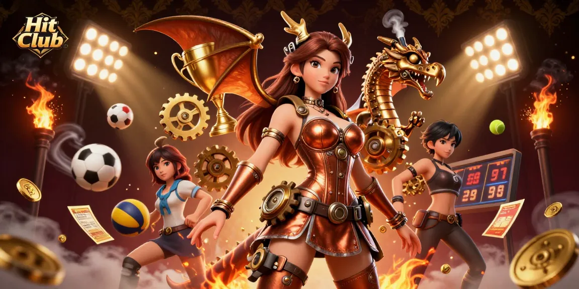 Experience thrilling action at Hit Club with a dynamic fusion of characters and casino elements.