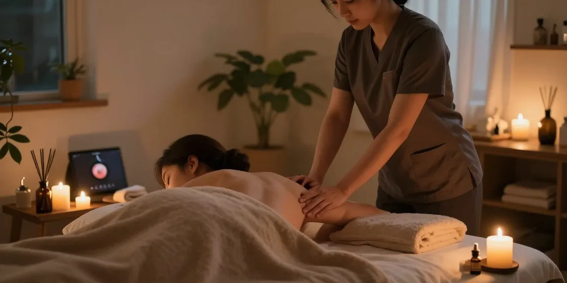 Relaxing 노원출장안마 service in a cozy home setting with a professional therapist.