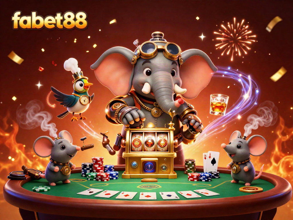 Engage in thrilling gameplay at fabet88 with colorful casino elements and dynamic characters.