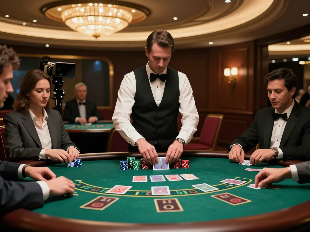 Players placing bets at an upscale blackjack table during Fun88 com gaming.