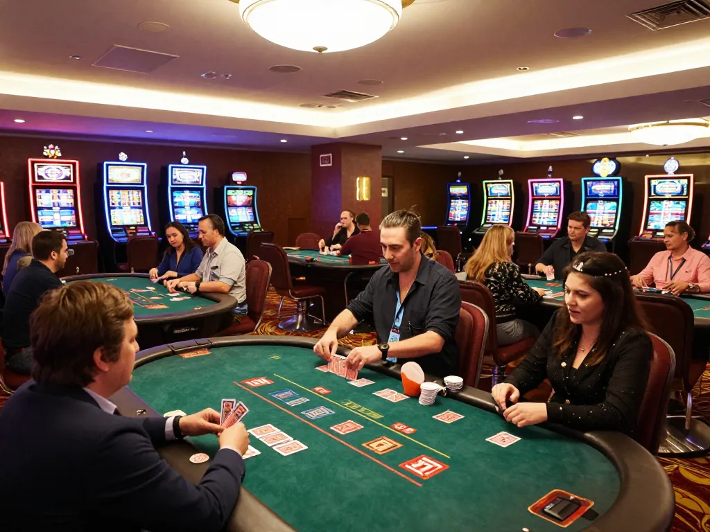 Players enjoying intense blackjack games at LODE88 casino, showcasing strategic gameplay and excitement.