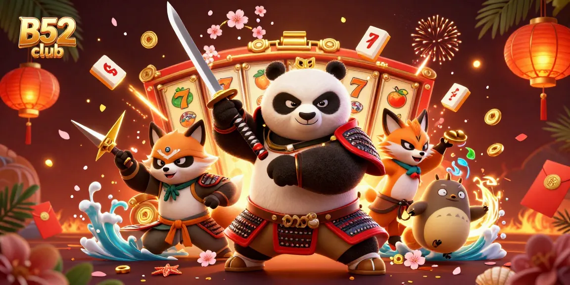 B52 club engages players with a vibrant casino atmosphere featuring animated characters and rich game elements.