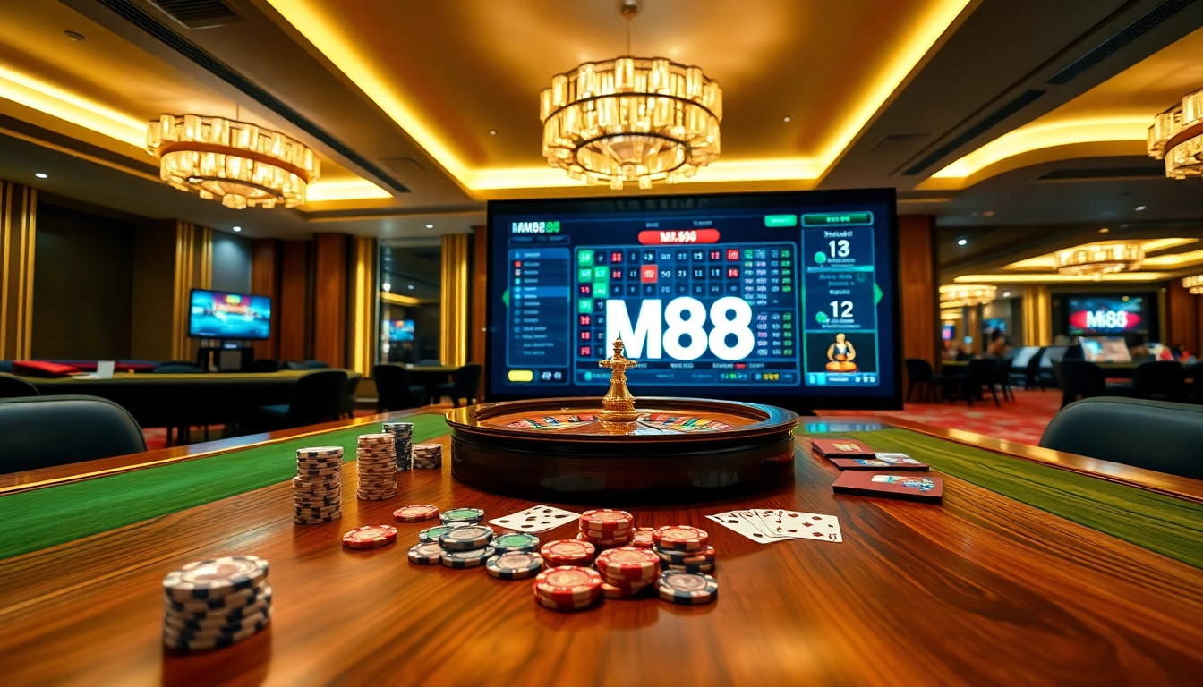 Experience the vibrant excitement of mm88 com's online casino gaming with poker and roulette.