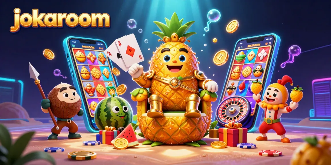 Experience thrilling action at jokaroom as the pineapple king commands a vibrant casino scene.