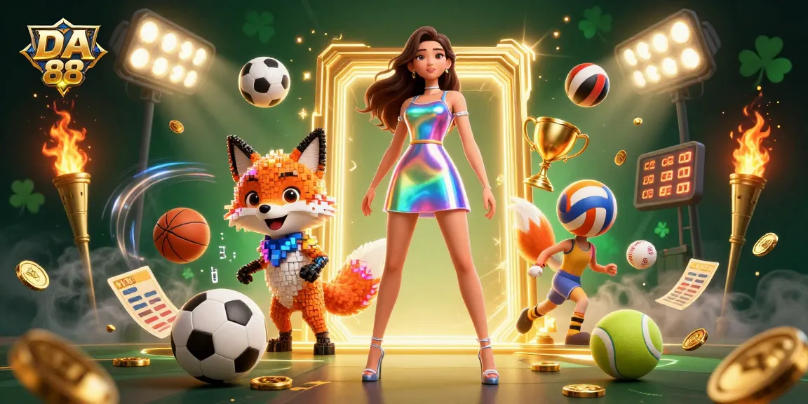 Experience thrilling gameplay at DA 88 with vibrant sports elements and a dynamic fantasy scene.