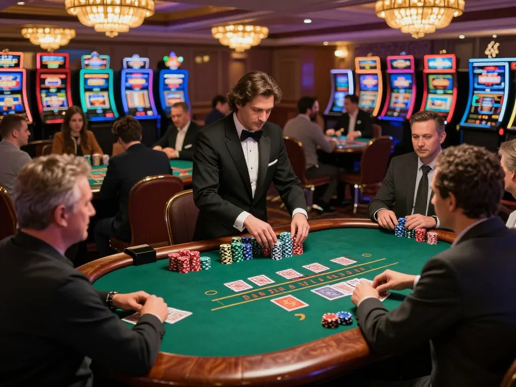 Players at sin88's blackjack tables engaging in exciting gameplay, strategizing and placing bets
