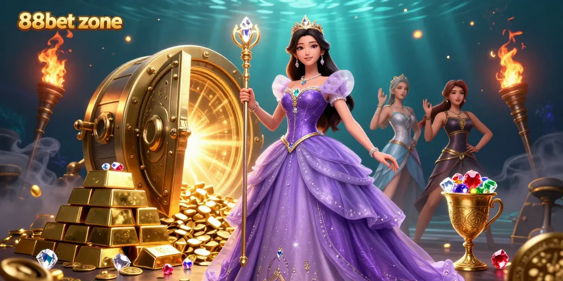 Experience breathtaking gambling action in the vibrant world of 88bet zone with captivating characters and golden treasures.