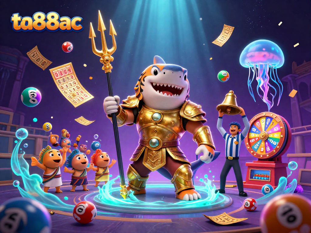 Join in the excitement at ta88ac with thrilling underwater casino games featuring a gladiator shark.