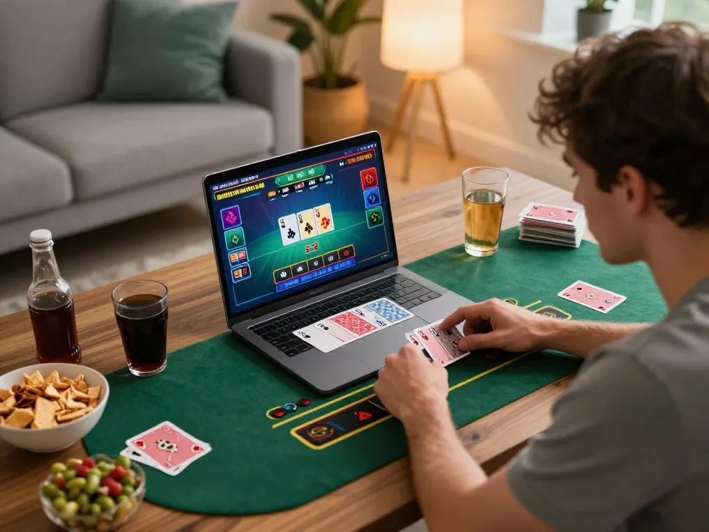 Player engaged in a live dealer game at nhà cái LODE88, showcasing online gaming strategy and interface.
